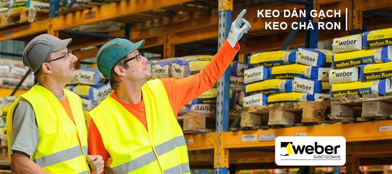 Keo dán gạch Chà ron Weber